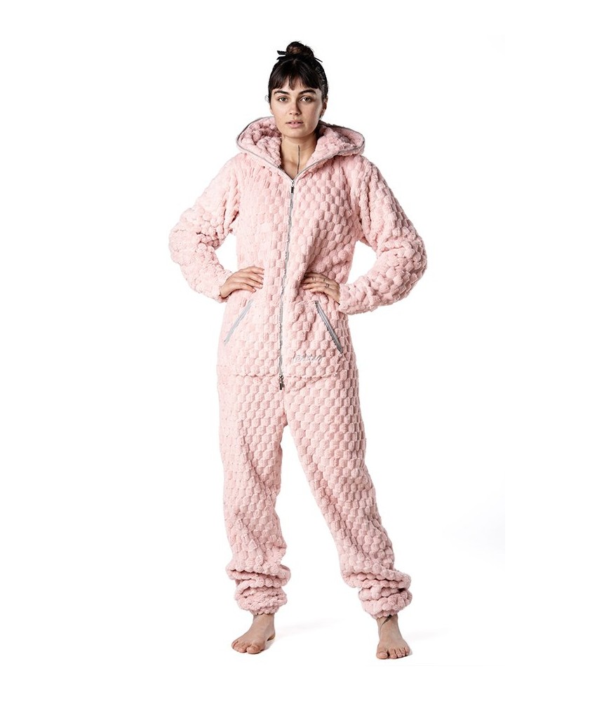 Light Pink - FLUFFY TEDDY - Lazzzy® Combinaison Premium