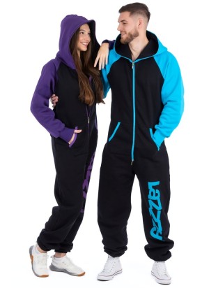Black Purple - DUO - Lazzzy® Combinaison Premium