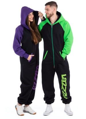 Black Purple - DUO - Lazzzy® Combinaison Premium