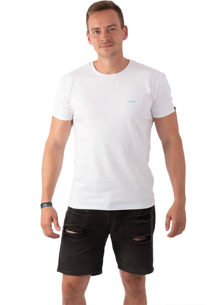 T-shirt blanc homme – Lazzzy® ESSENTIALS