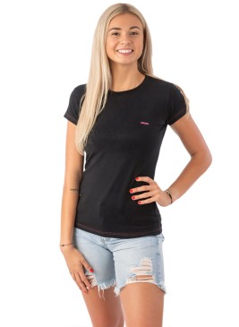 T-shirt noir femme – Lazzzy® ESSENTIALS