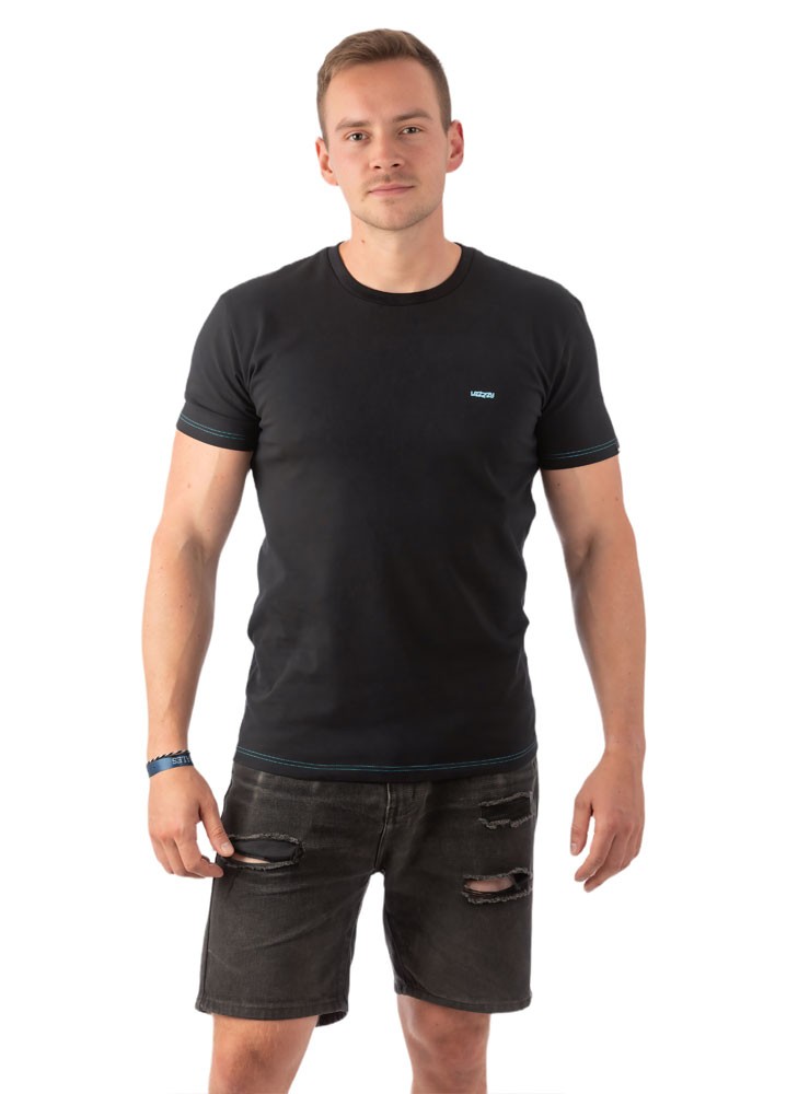 T-shirt noir homme – Lazzzy® ESSENTIALS