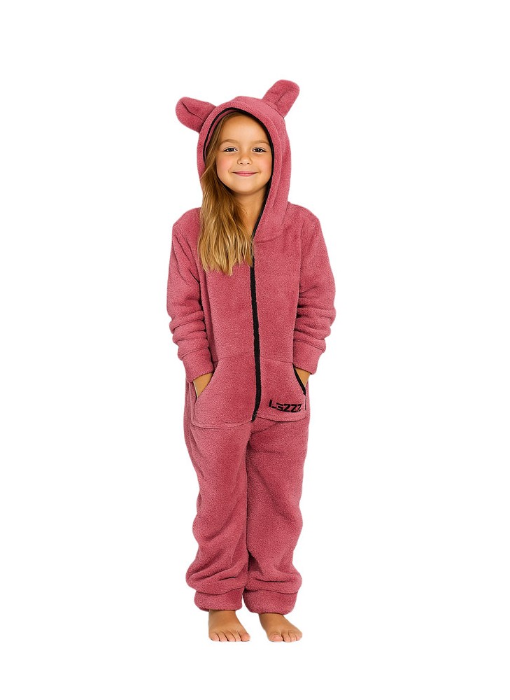 Dusty Rose Teddy - KIDS - Lazzzy® Combinaison enfant Premium